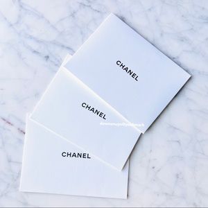 3 PC Chanel Blank Cards with envelopes